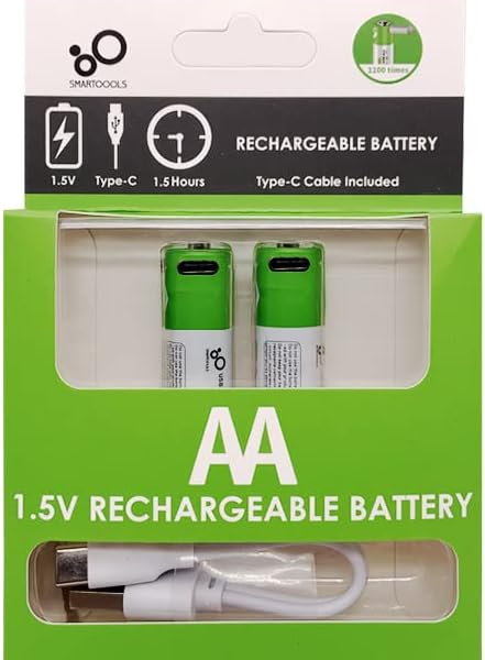 SmarToools RB20 AA 1.5V 2600mWh Rechargeable Battery ( 2 Pcs Set)