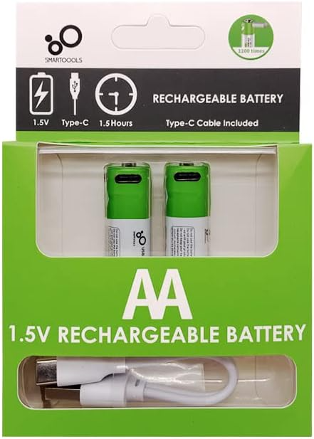 SmarToools RB20 AA 1.5V 2600mWh Rechargeable Battery ( 2 Pcs Set)