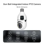 Dual Lens V380 Pro PTZ Bulb Night Vision IP Camera