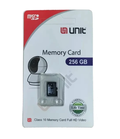 UNIT 256GB Memory Card Class 10 Memory Card Life-Time Replacement Warranty