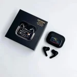 A9 Pro ANC Touch Screen Display Earbuds - Black Color